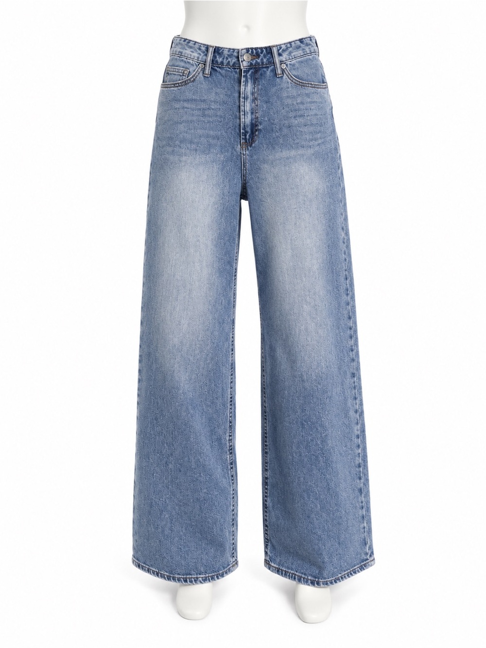 Oat New York Cloud Luxe Wide Leg Jeans Size 8/29 High Rise Light Was - Picture 2 of 9